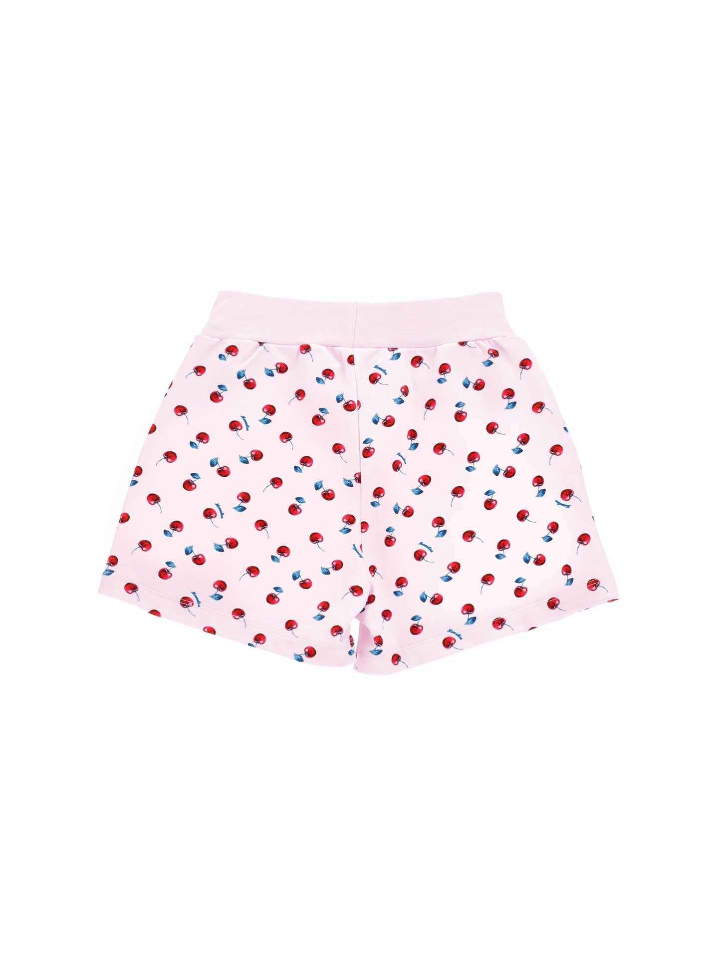 Cherry print cotton shorts