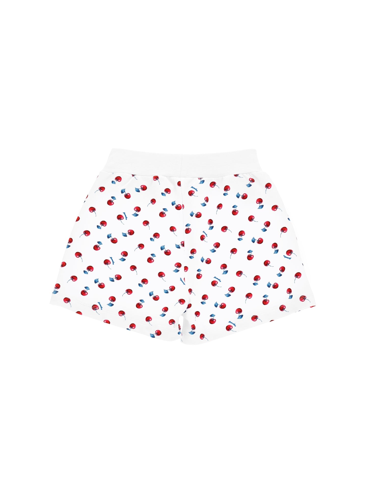Cherry print cotton shorts