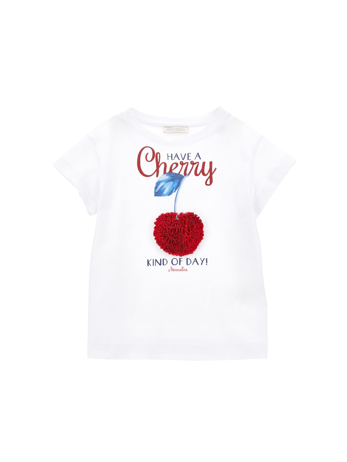 T-shirt maxi en jersey avec tulle cerise