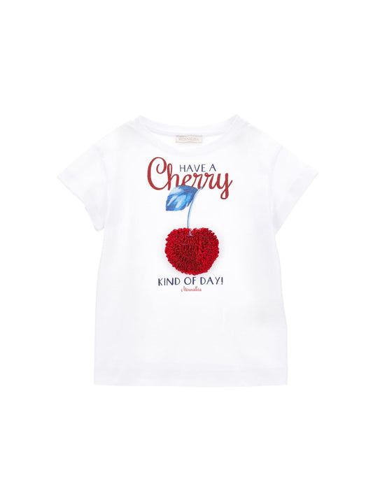 Maxi-T-Shirt aus Kirsch-Tüll aus Jersey