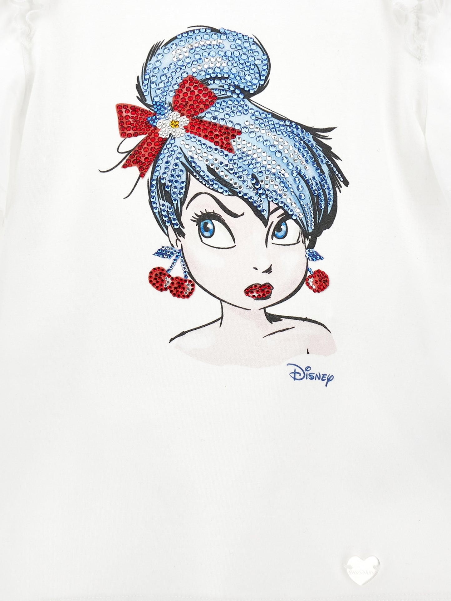 Tinkerbell balloon sleeve jersey t-shirt