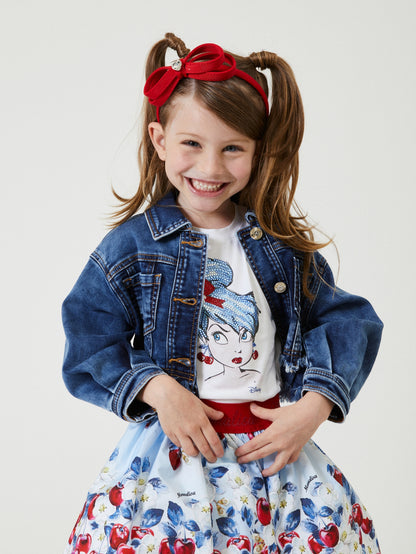Tinkerbell balloon sleeve jersey t-shirt