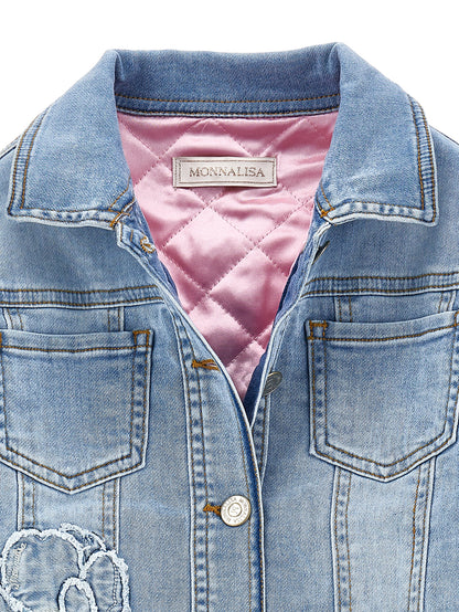 Embroidered denim jacket