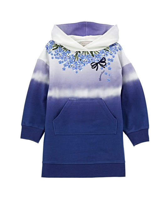 Degradé sweatshirt dress
