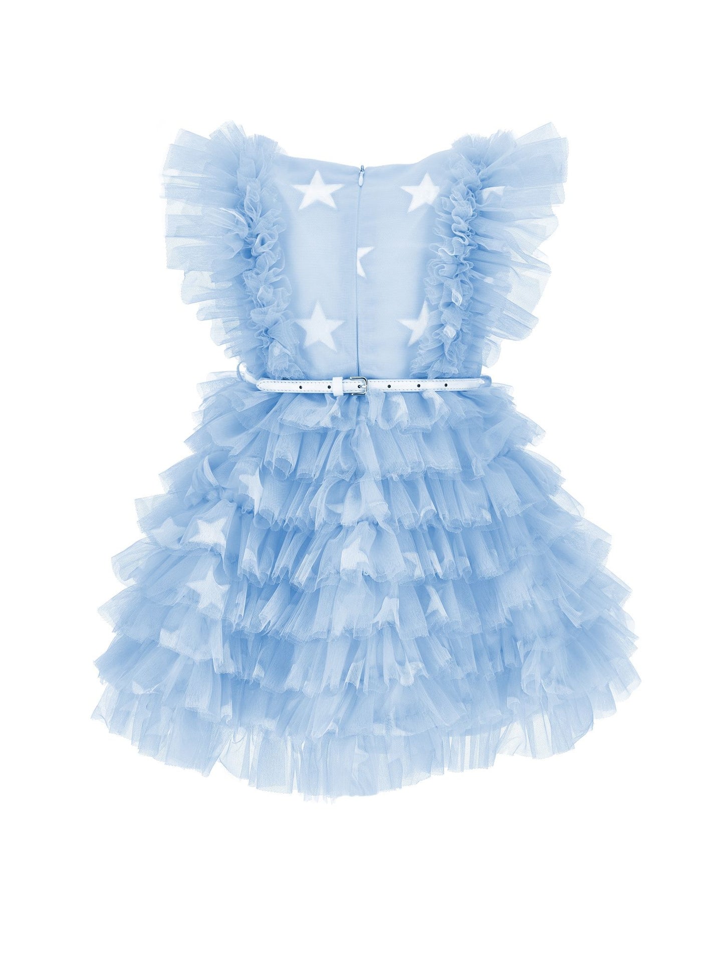 Robe en tulle à volants
