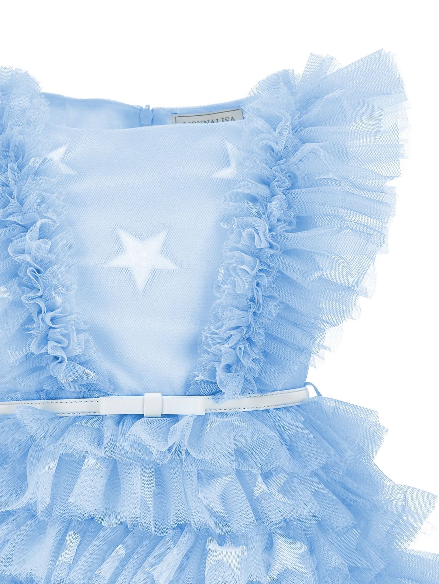 Robe en tulle à volants