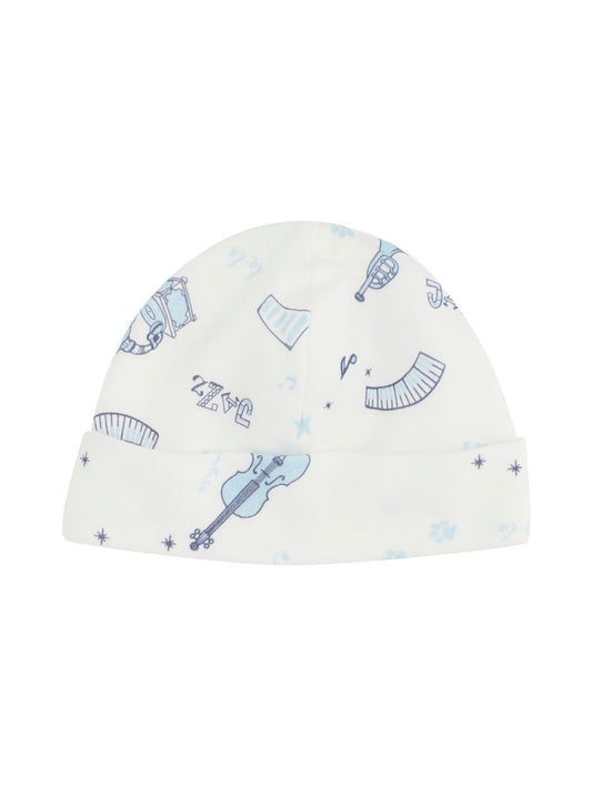 Allover print cotton cap