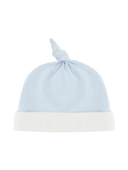 Cotton bonnet with crown embroidery