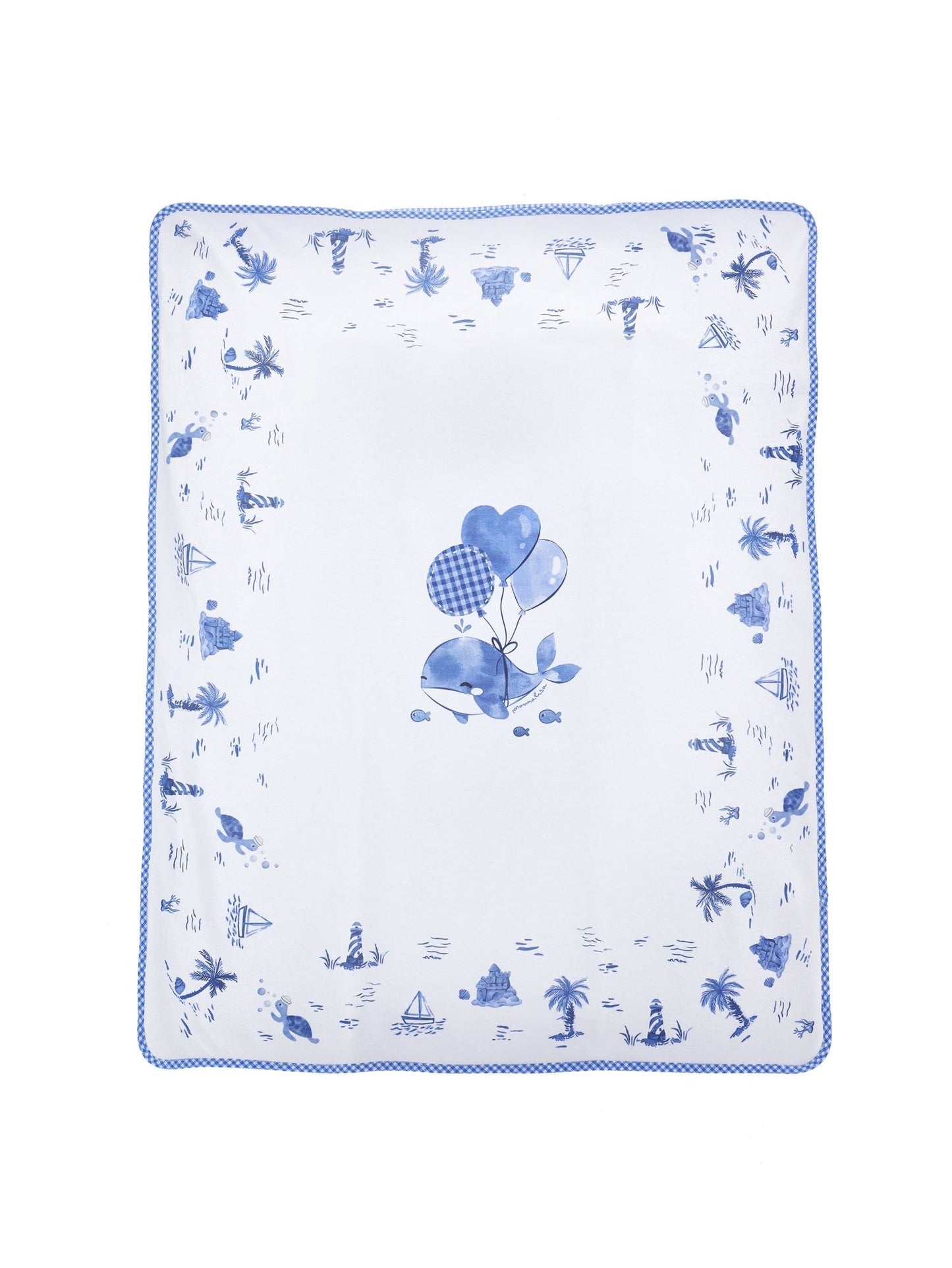 Couverture en coton marin