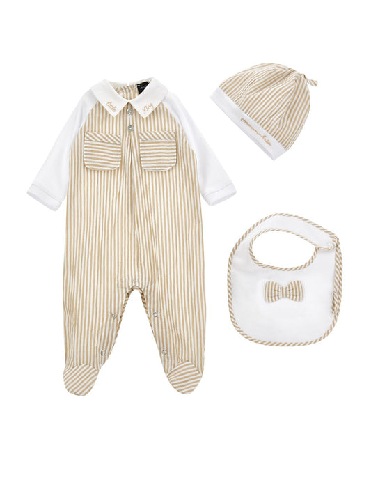 Striped three-piece set