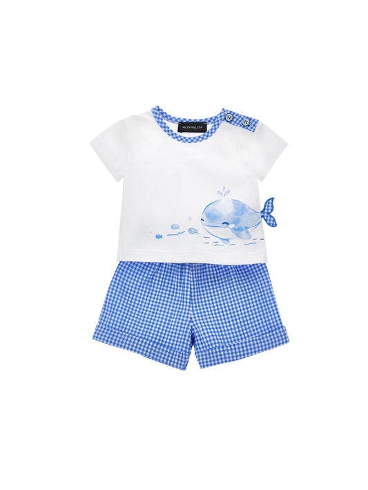 Cotton jersey two-piece outfit
