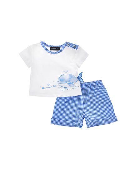 Cotton jersey two-piece outfit