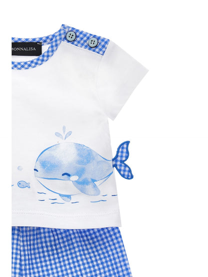 Cotton jersey two-piece outfit