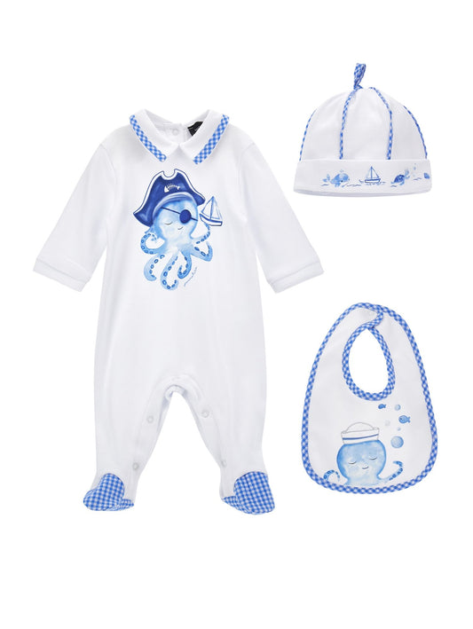 Cotton octopus three-piece set