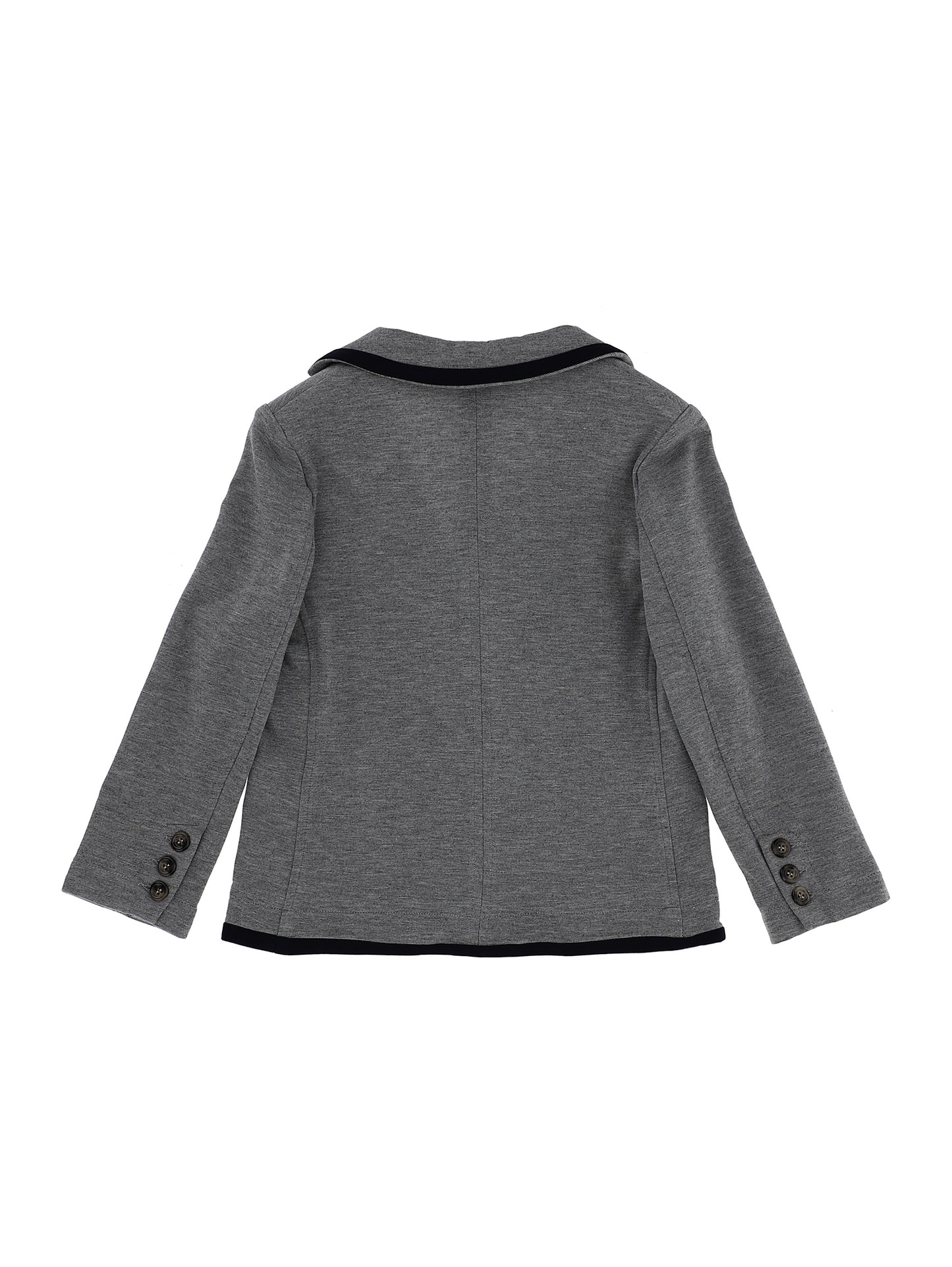 Poplin blazer with piping