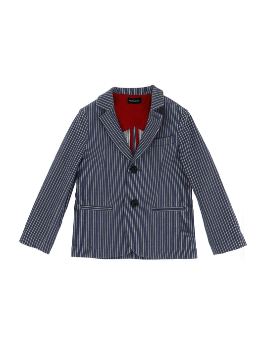 Striped cotton blazer