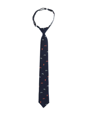 Cravatta jacquard stampa scooter