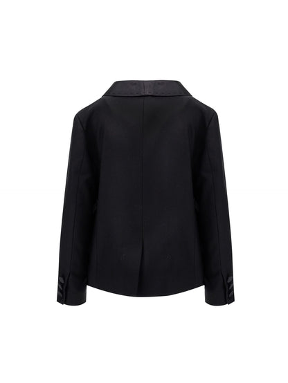 Classic jacket with satin details