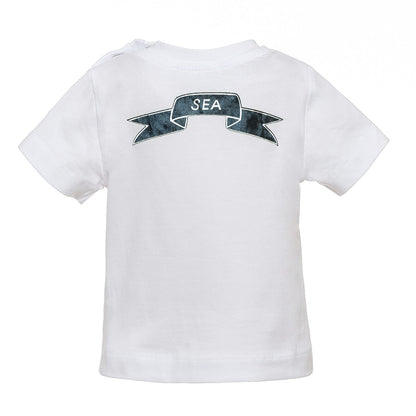Chenille patch jersey t-shirt