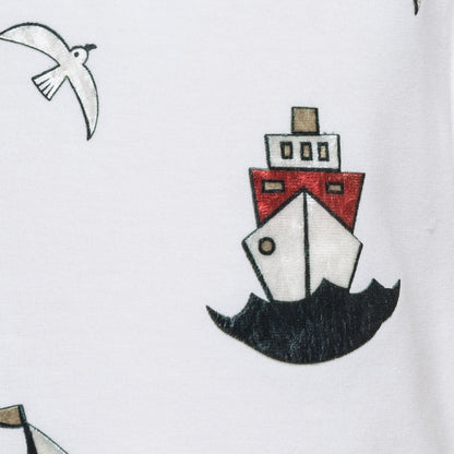 Chenille patch jersey t-shirt