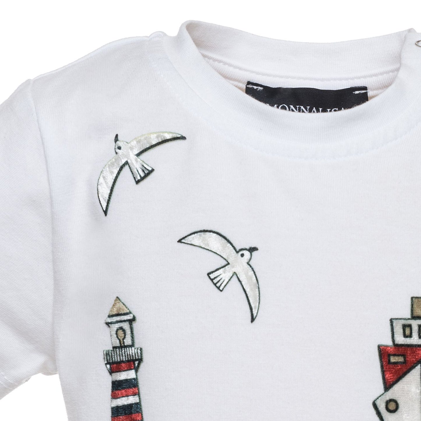 Chenille patch jersey t-shirt