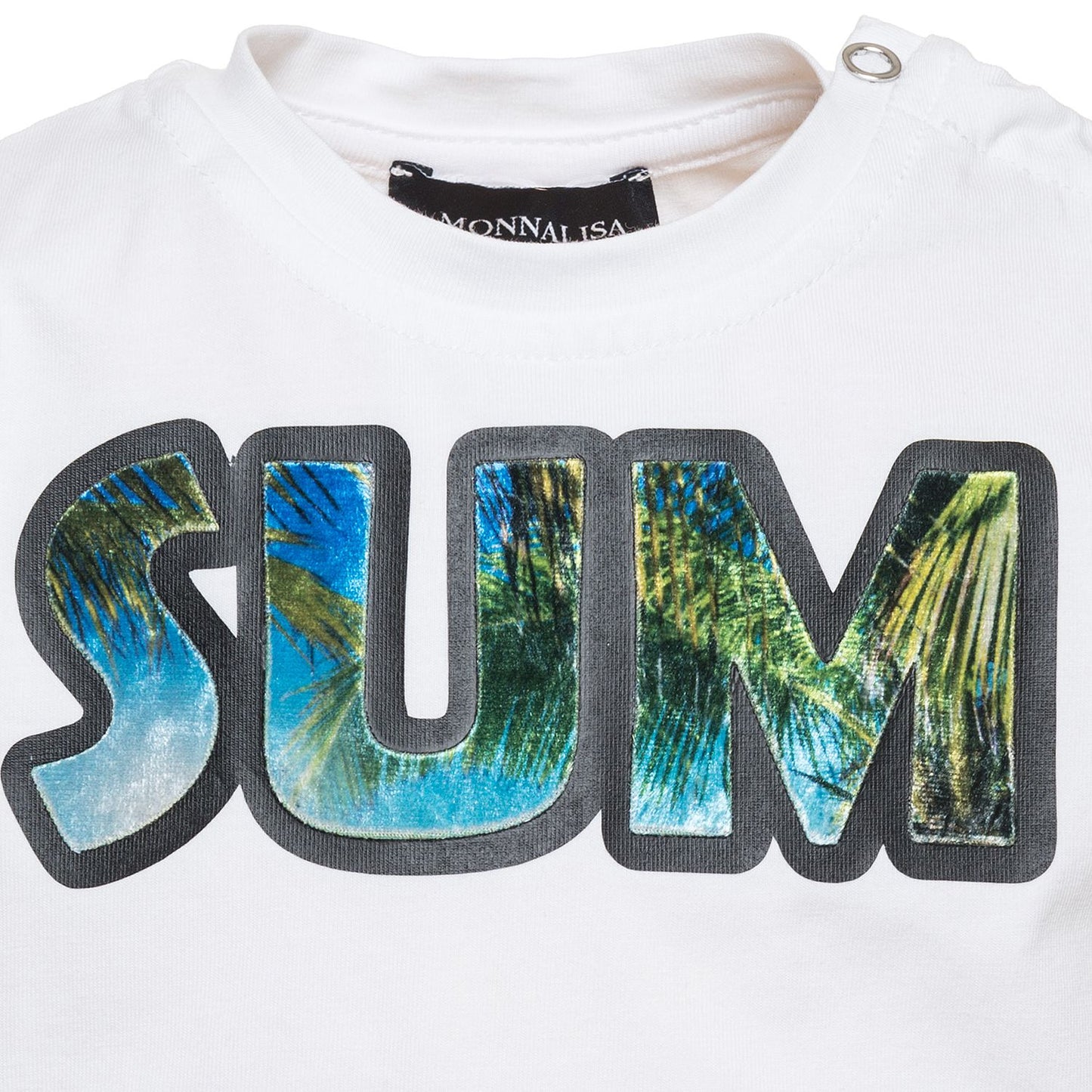Cotton T-shirt with Summer print