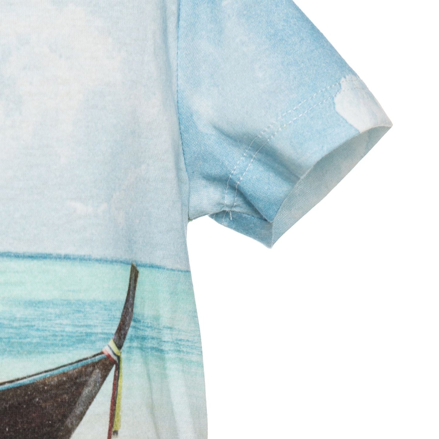 Hawaiian cotton T-shirt with print