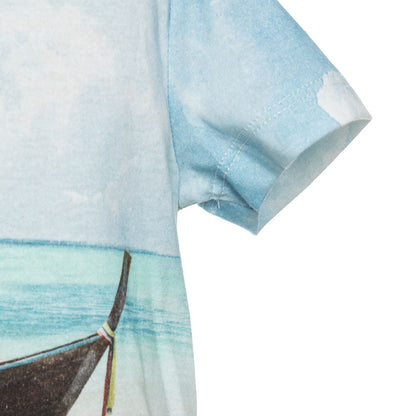 Hawaiian cotton T-shirt with print