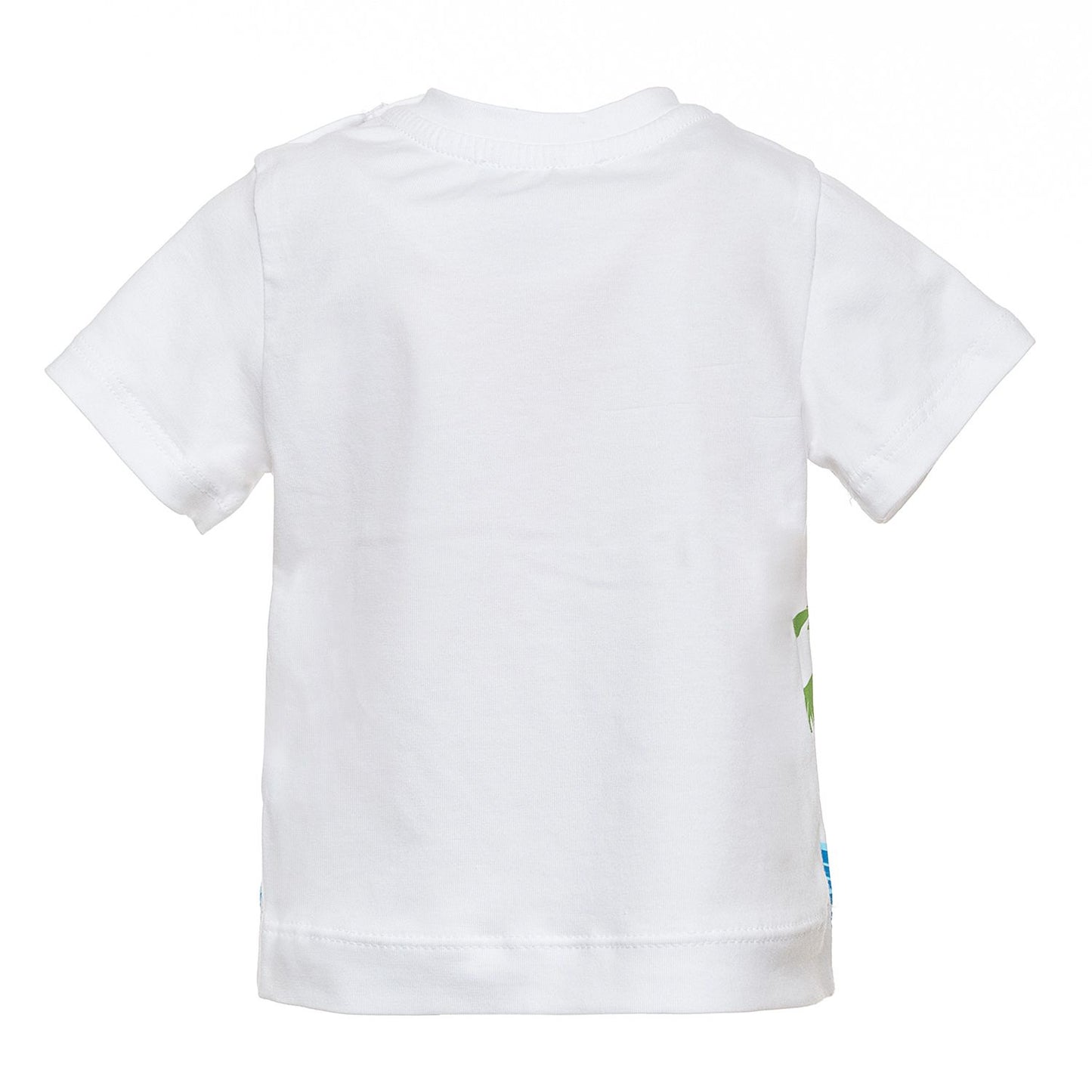 Cotton T-shirt with palm tree print