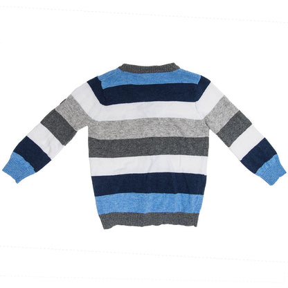 Multicolored striped cardigan