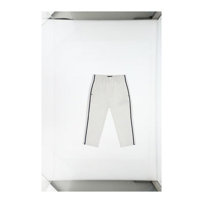 Gabardine trousers with profiles