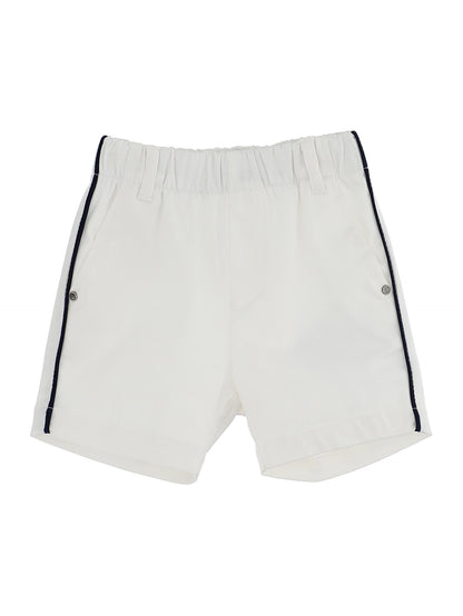 Gabardine trousers with profiles