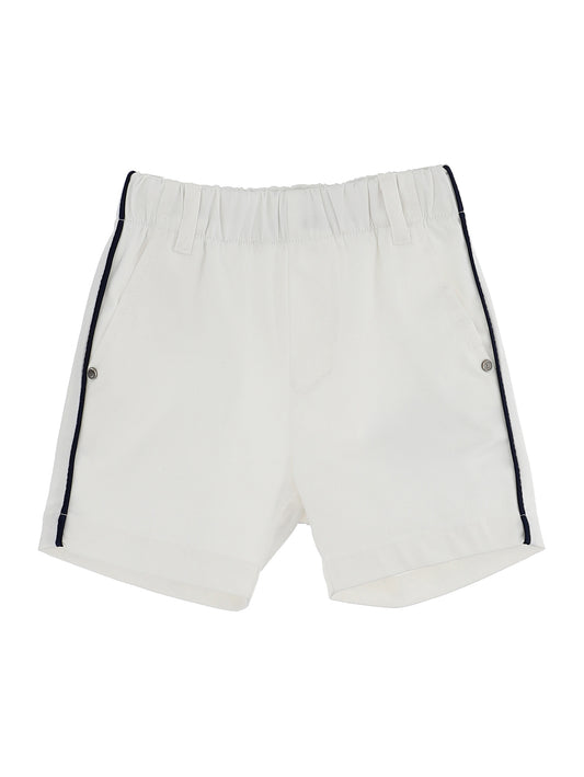 Gabardine trousers with profiles