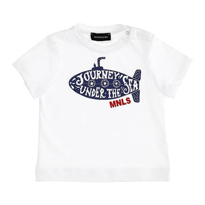 T-shirt in jersey, lettering