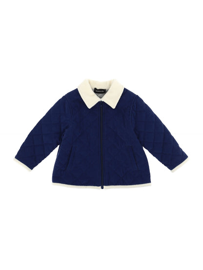Quilted velvet jacket