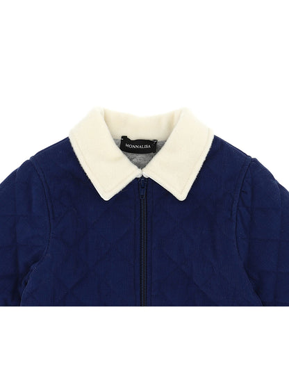 Quilted velvet jacket