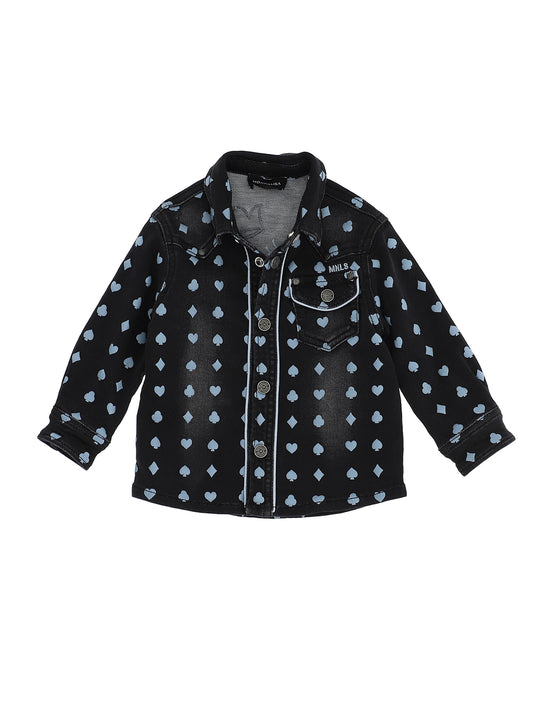 Camicia denim taschino
