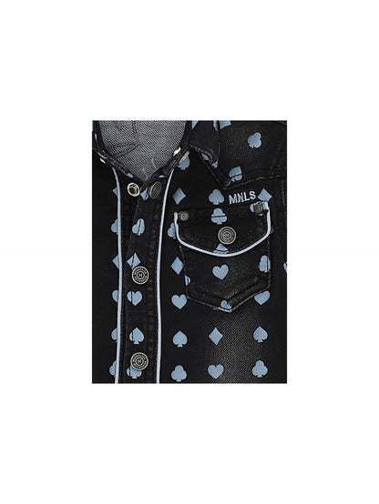 Denim shirt with pocket
