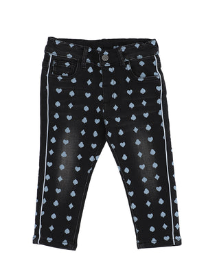 Pantaloni felpa effetto denim