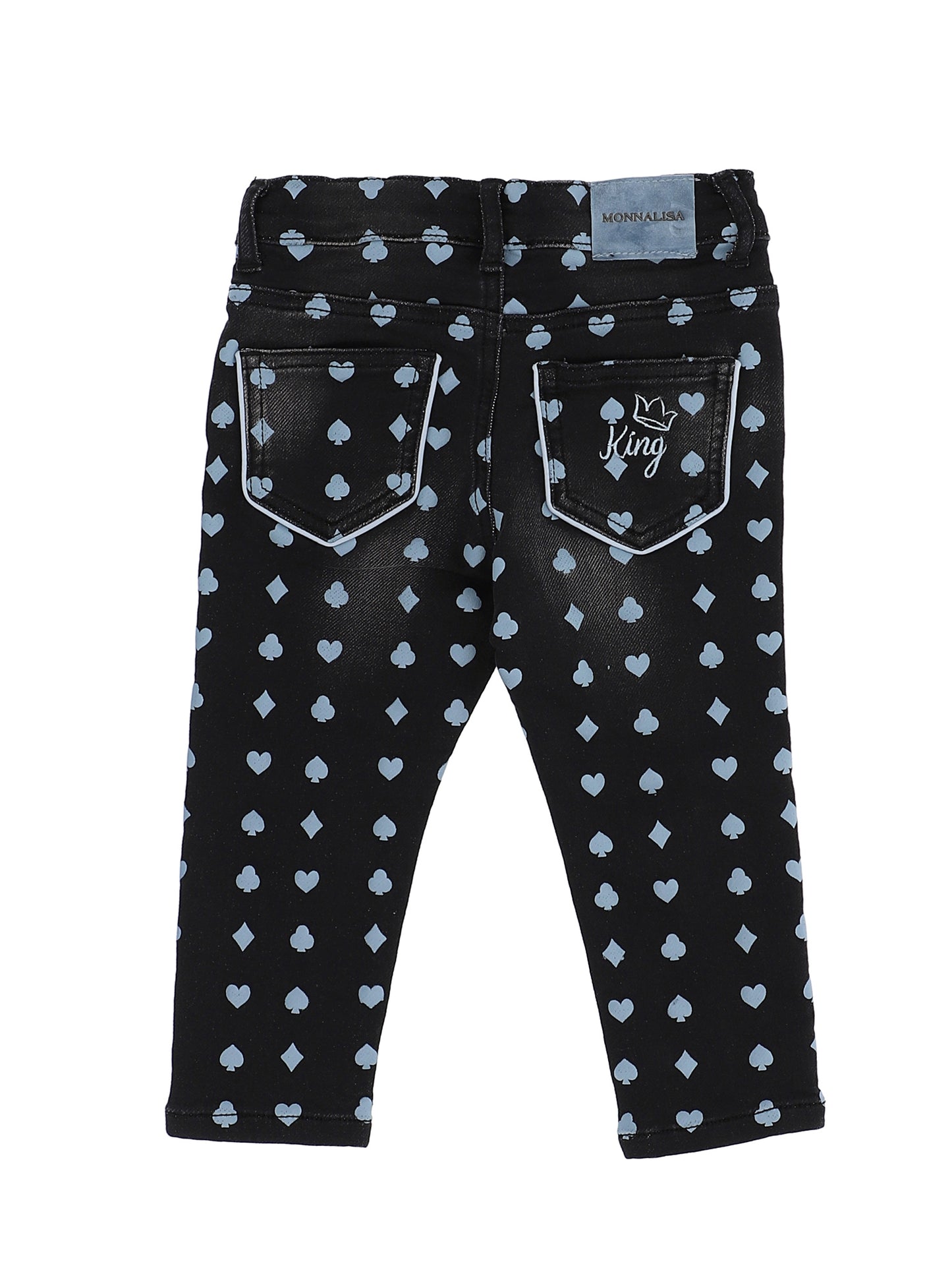 Pantaloni felpa effetto denim