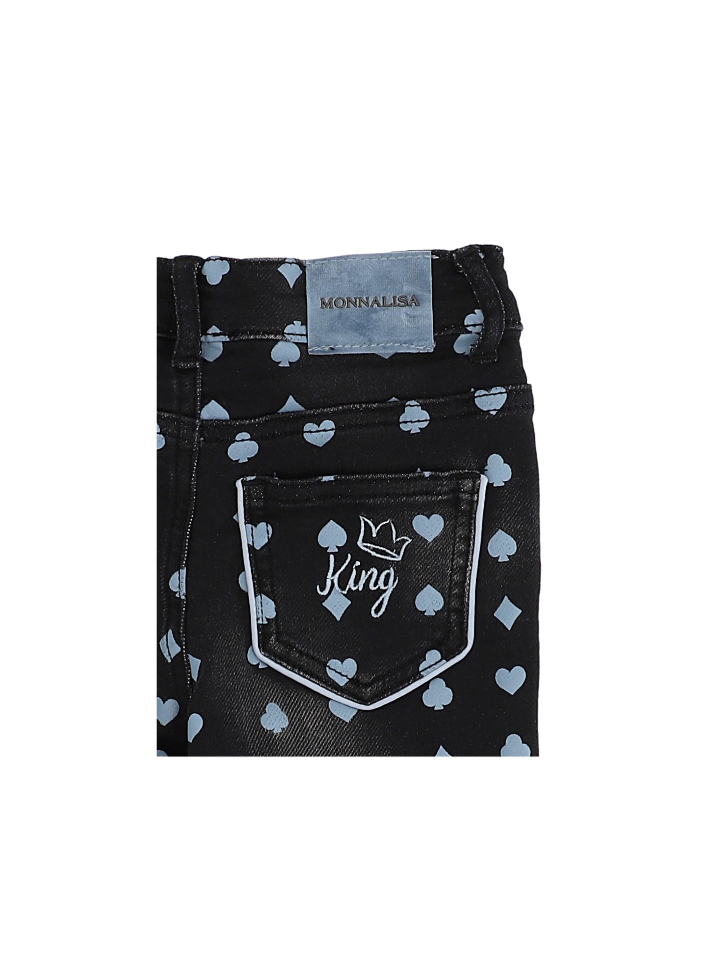 Pantaloni felpa effetto denim