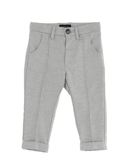 Soft herringbone trousers