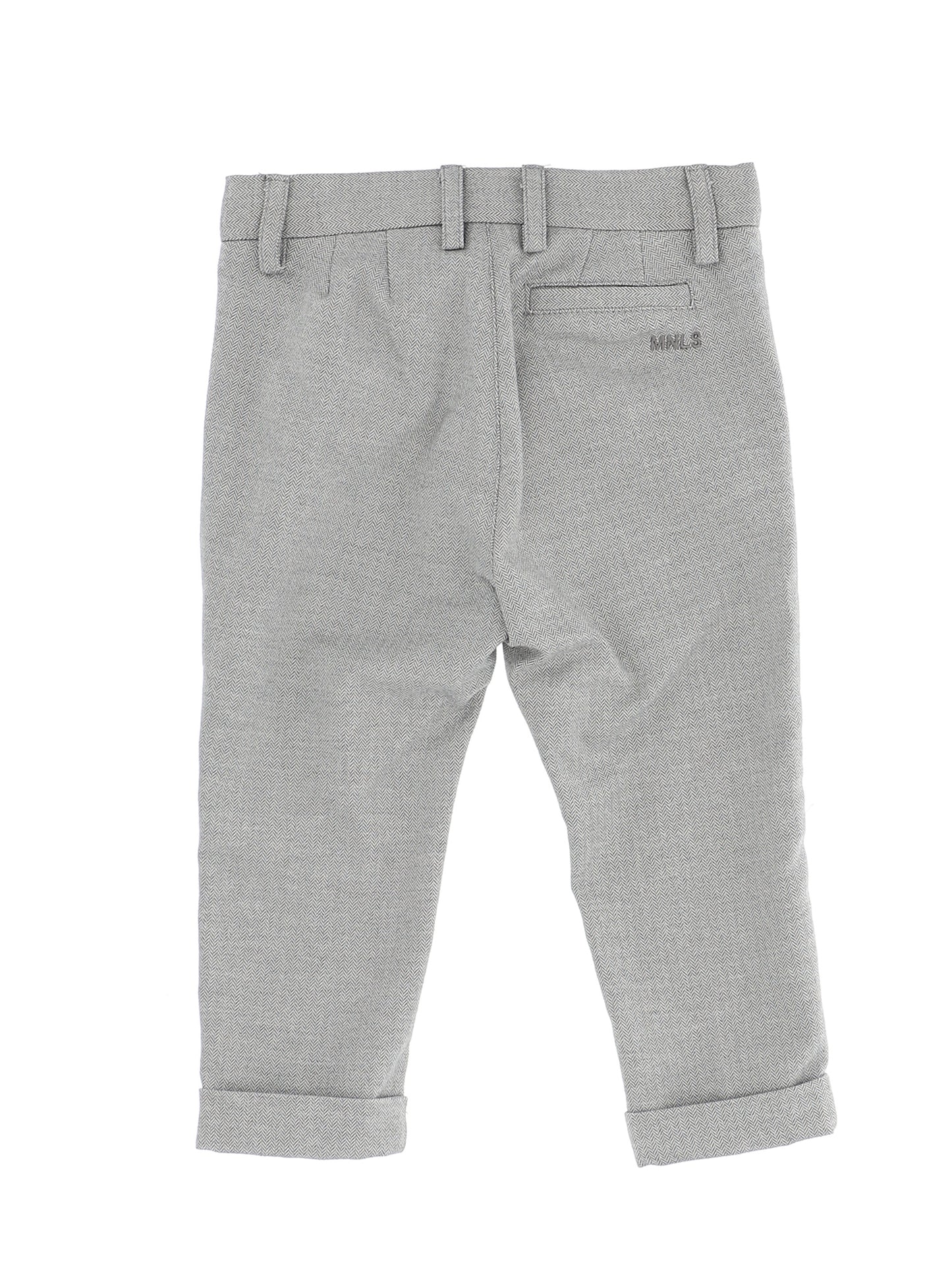 Soft herringbone trousers