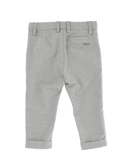 Soft herringbone trousers