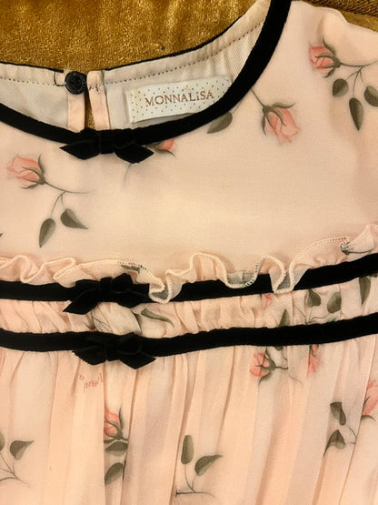 Abito georgette con nastrini