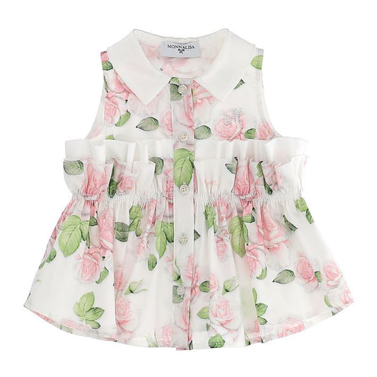 Camicetta popeline con rose
