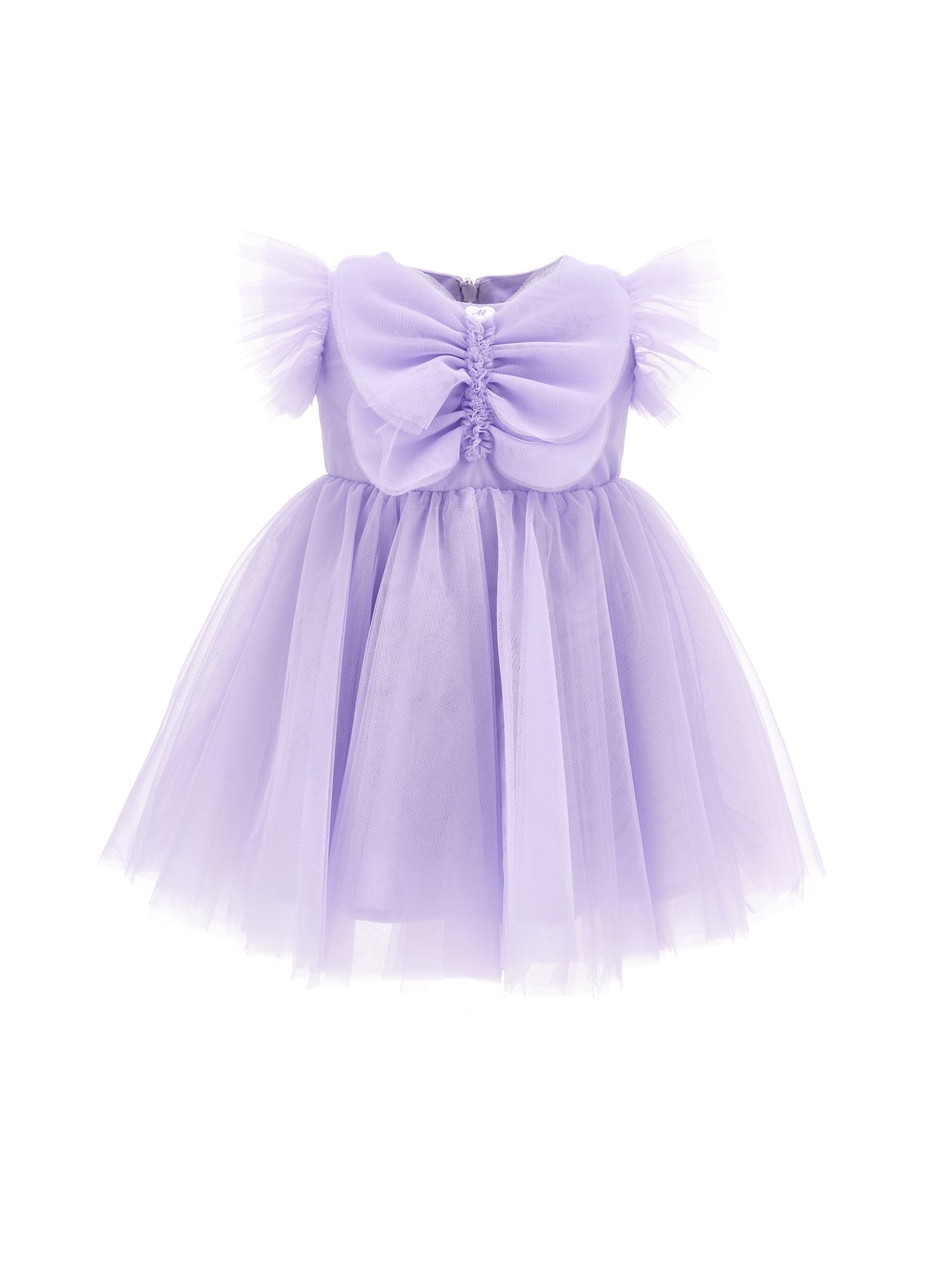 Maxi butterfly silk hand tulle dress