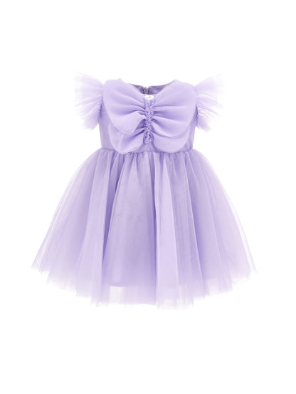 Maxi butterfly silk hand tulle dress