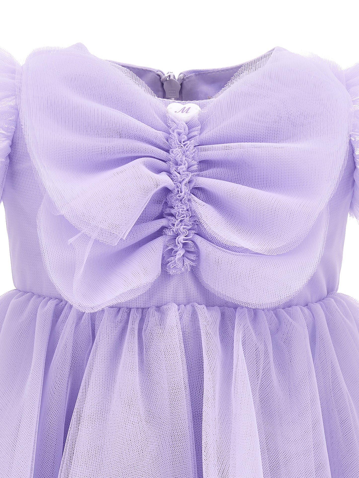Maxi butterfly silk hand tulle dress