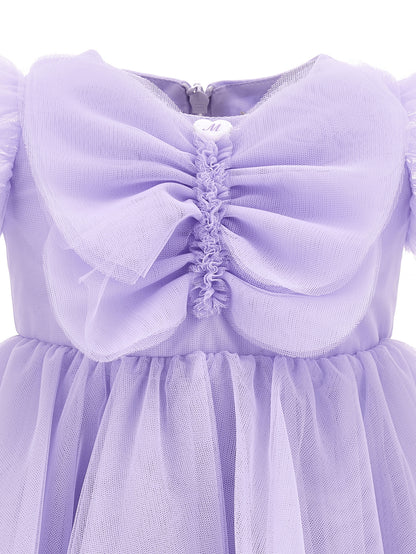 Maxi butterfly silk hand tulle dress